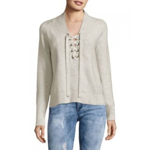 Lucky Brand Sweaters - NWT New Lucky Brand Lace up front sweater XL